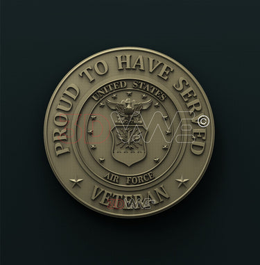 USAF VETERAN 3D STL 3DWave